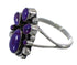 Southwest Sterling Silver Magenta Turquoise Ring Size 7-1/2 RX60530